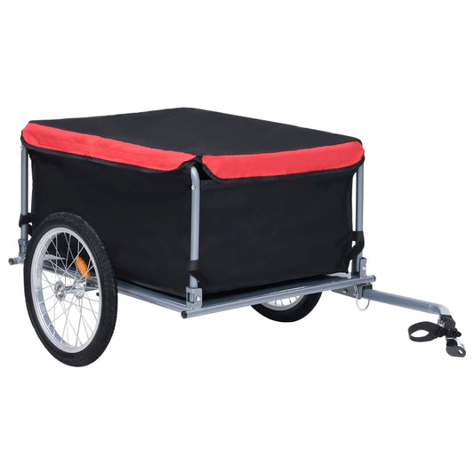 Fietstrailer 65 kg zwart en rood is nu te koop bij PeponiXL, paradijselijk wonen!