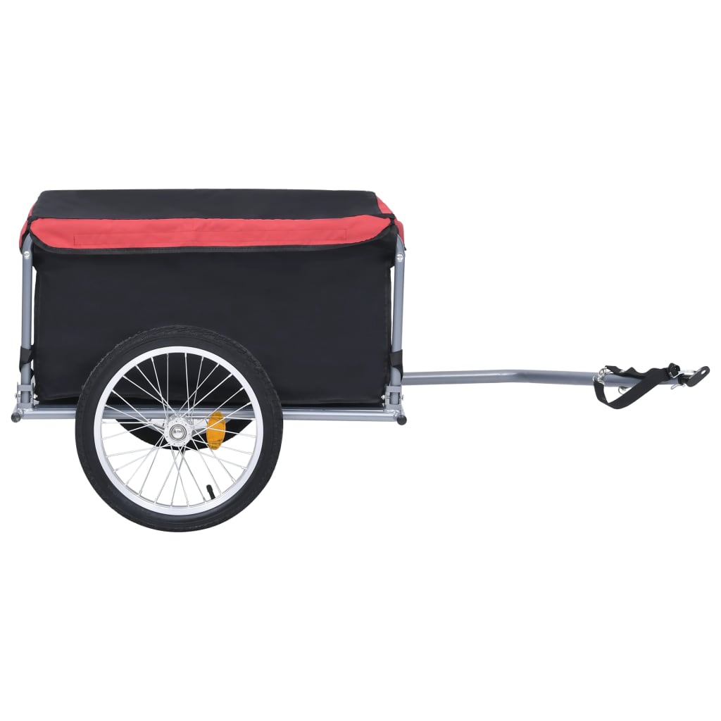 Fietstrailer 65 kg zwart en rood is nu te koop bij PeponiXL, paradijselijk wonen!