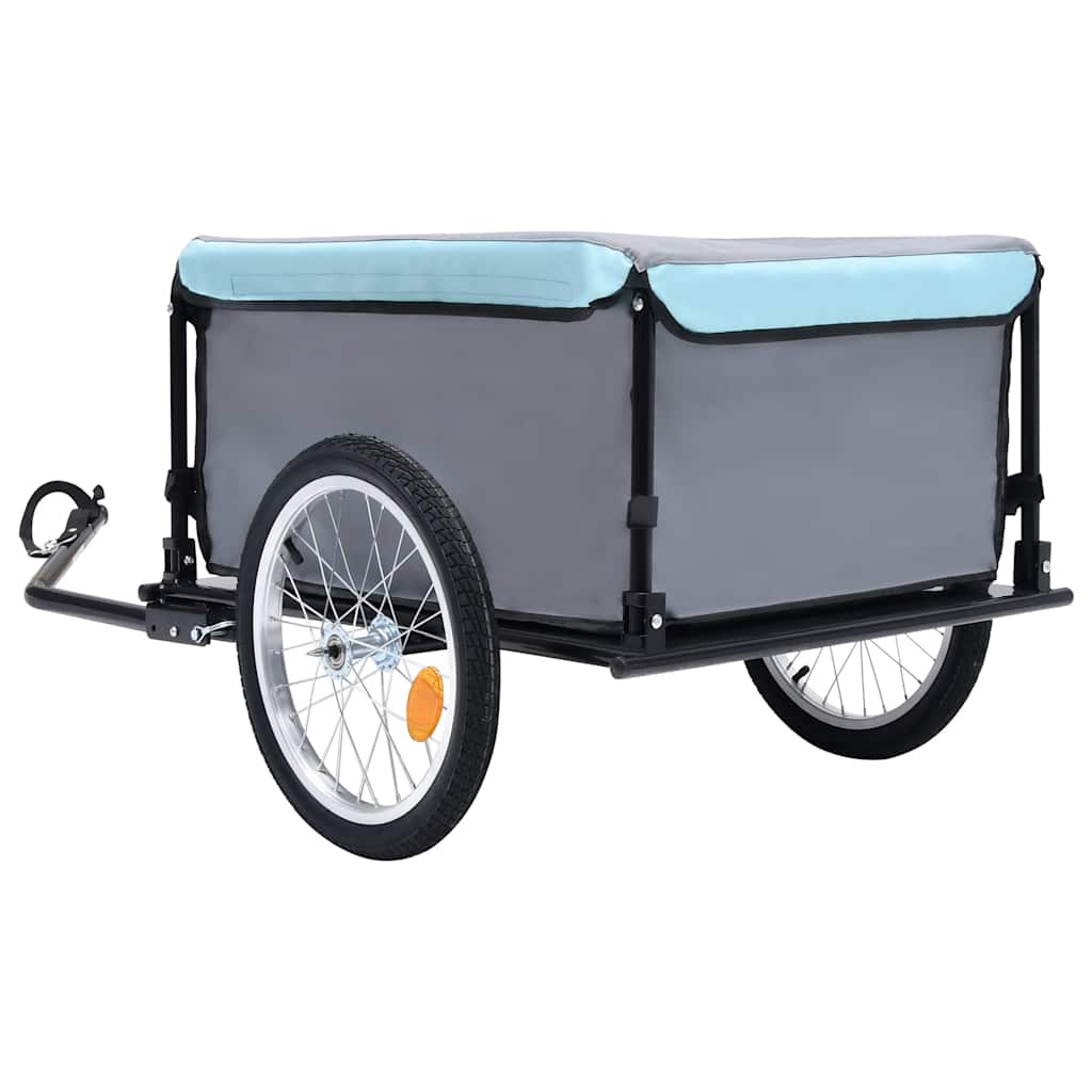 Fietstrailer 65 kg zwart en blauw is nu te koop bij PeponiXL, paradijselijk wonen!