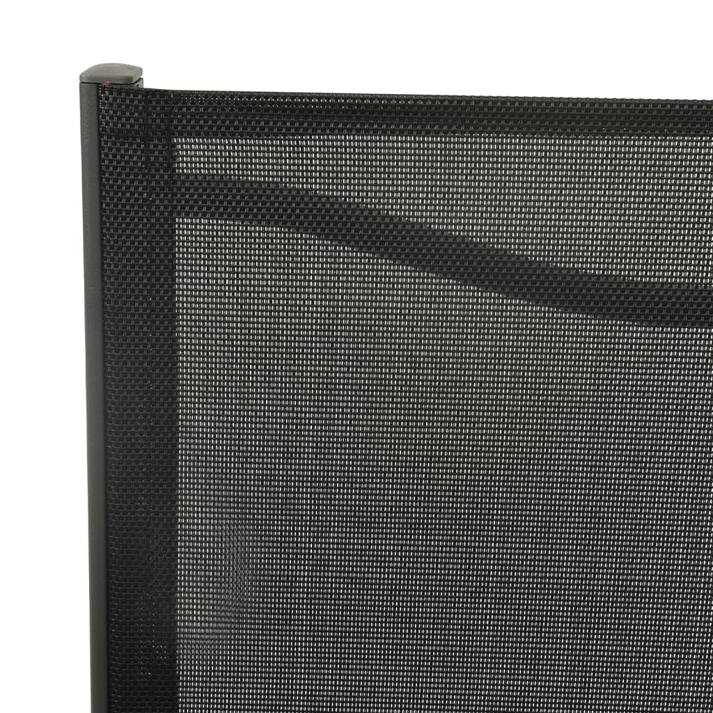Tuinstoelen 2 st textileen en staal zwart en antracietkleurig is nu te koop bij PeponiXL, paradijselijk wonen!