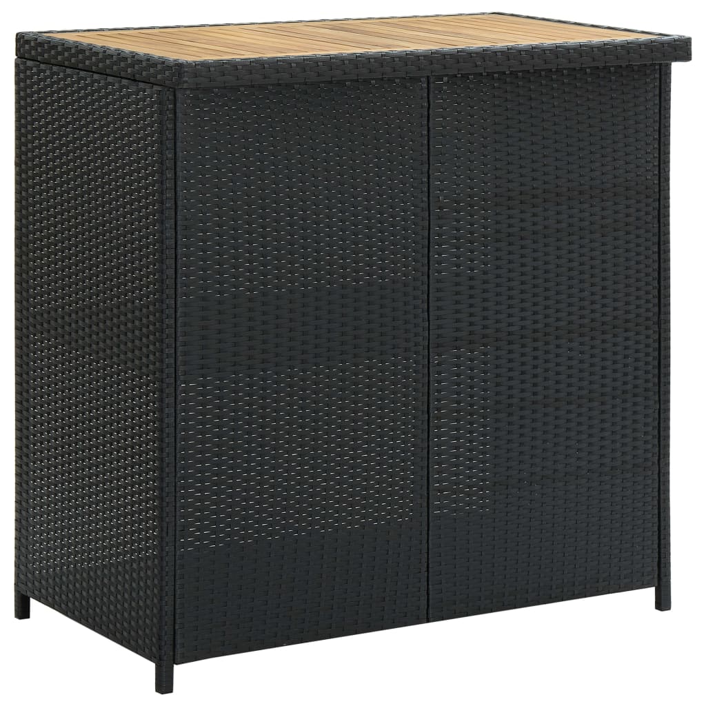 3-delige Barset poly rattan zwart is nu te koop bij PeponiXL, paradijselijk wonen!