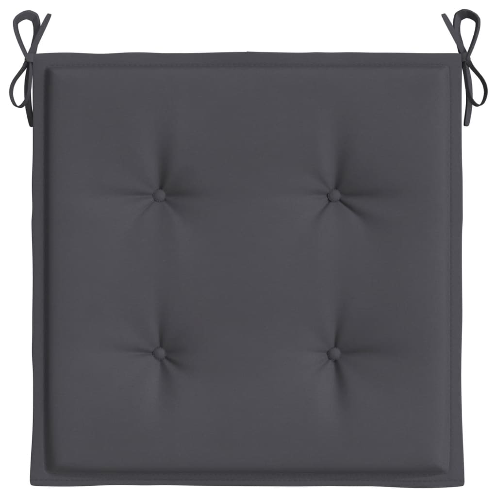 Tuinstoelkussens 6 st 40x40x4 cm oxford stof antracietkleurig is nu te koop bij PeponiXL, paradijselijk wonen!
