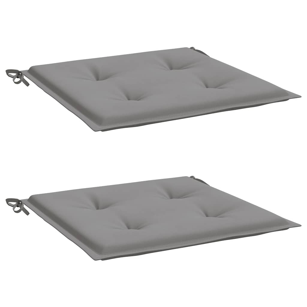 Tuinstoelkussens 2 st 40x40x4 cm oxford stof grijs is nu te koop bij PeponiXL, paradijselijk wonen!