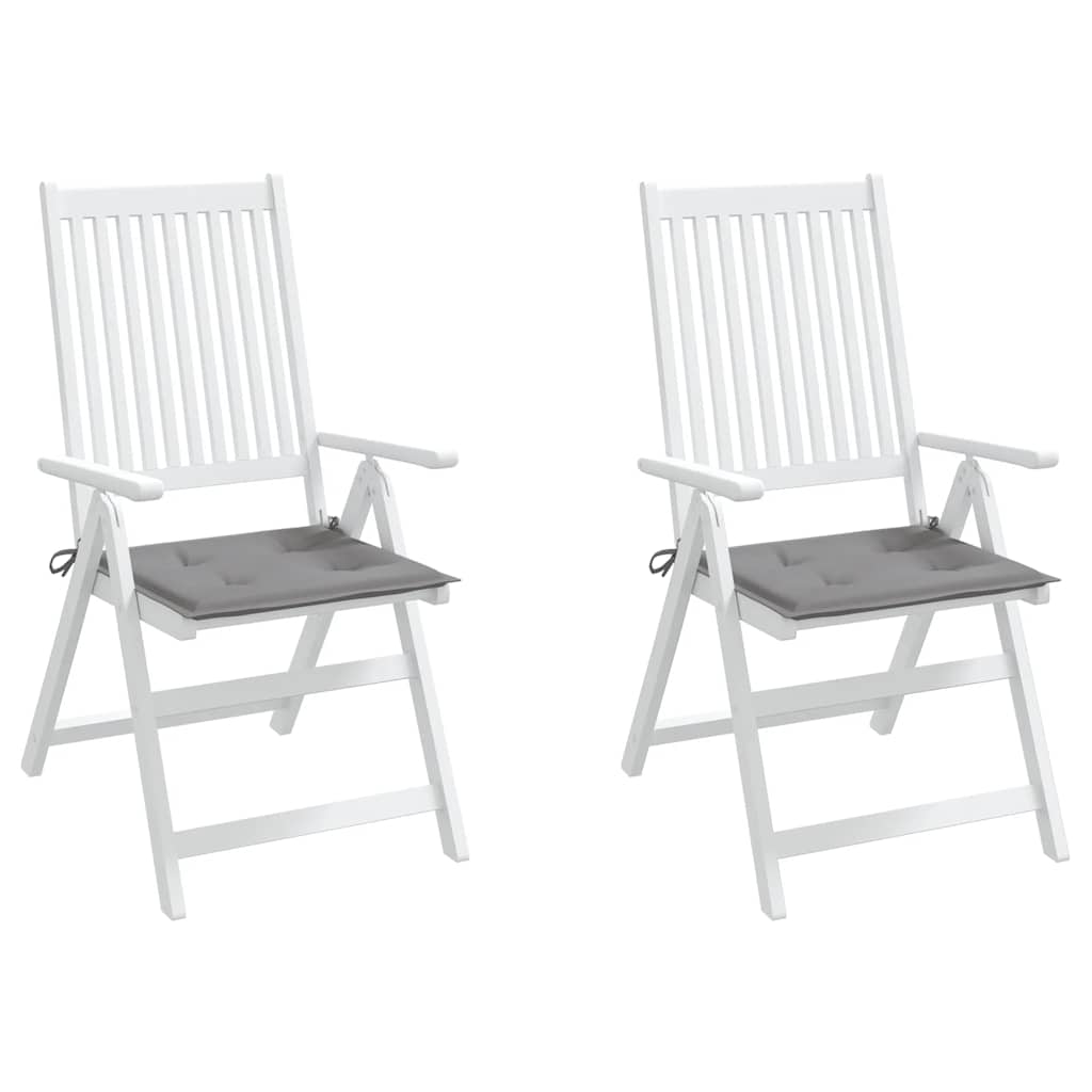 Tuinstoelkussens 2 st 40x40x4 cm oxford stof grijs is nu te koop bij PeponiXL, paradijselijk wonen!