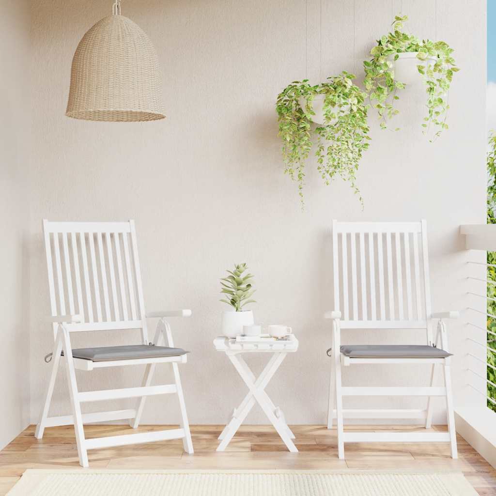 Tuinstoelkussens 2 st 40x40x4 cm oxford stof grijs is nu te koop bij PeponiXL, paradijselijk wonen!