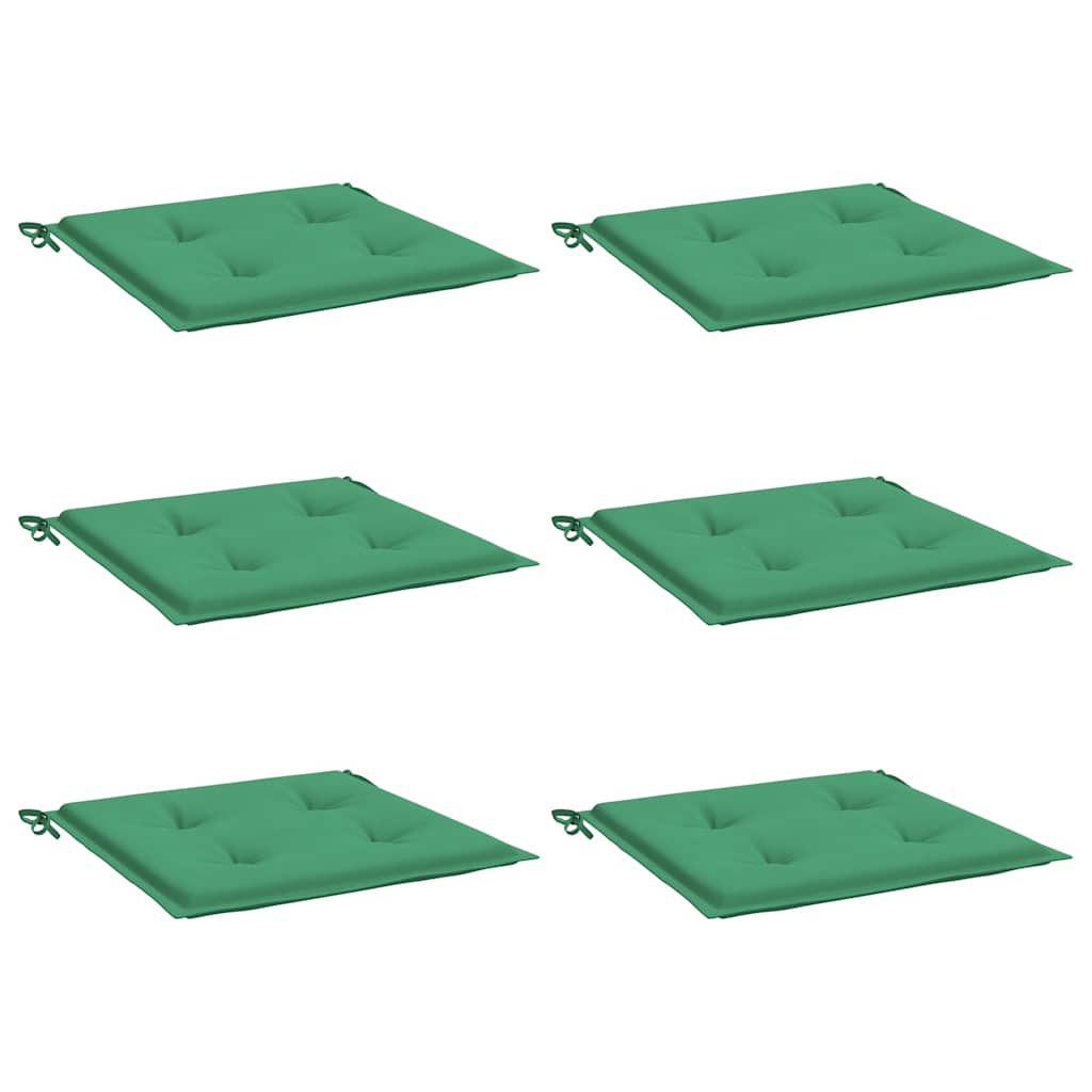 Tuinstoelkussens 6 st 40x40x4 cm oxford stof groen is nu te koop bij PeponiXL, paradijselijk wonen!