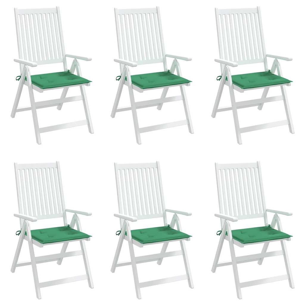 Tuinstoelkussens 6 st 40x40x4 cm oxford stof groen is nu te koop bij PeponiXL, paradijselijk wonen!