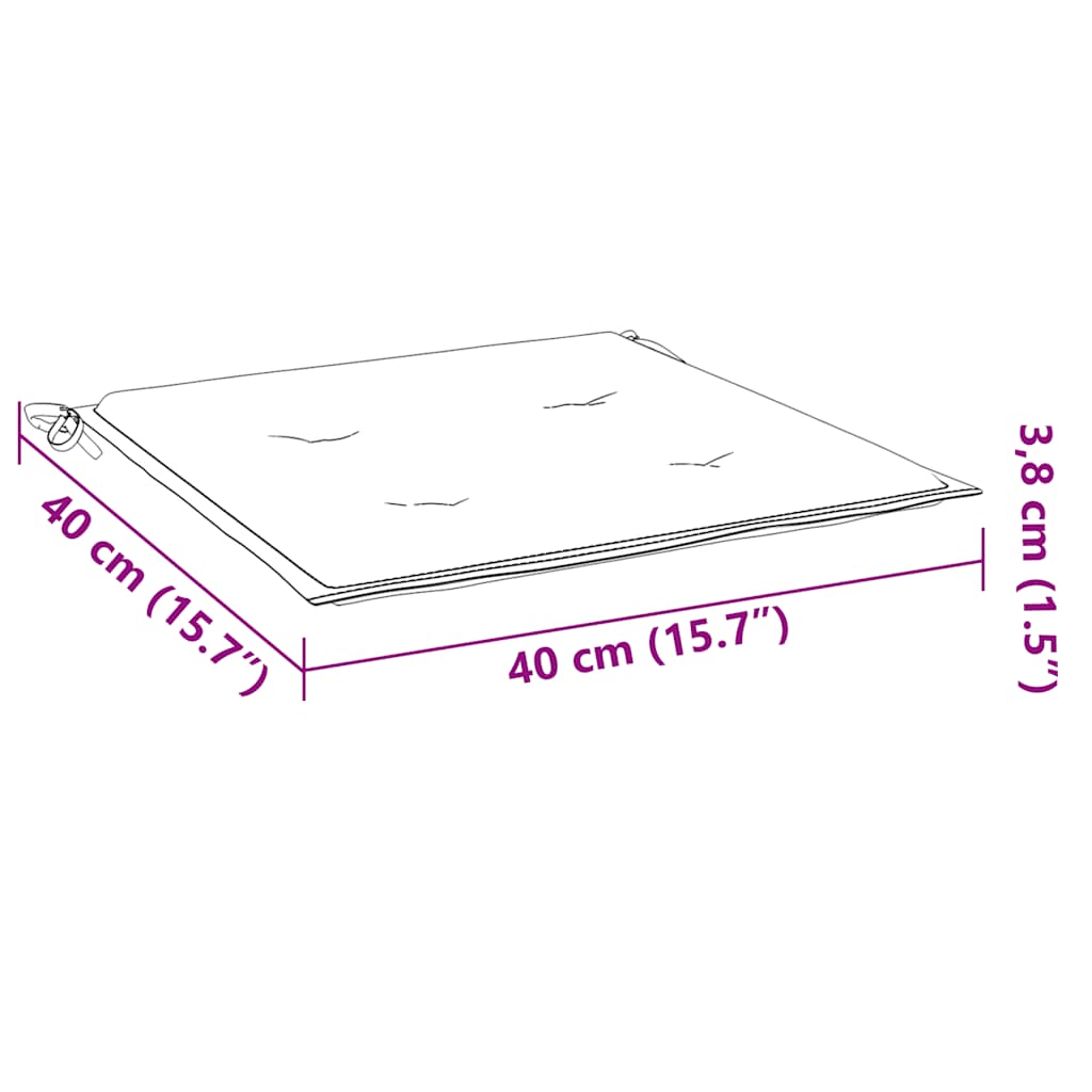 Tuinstoelkussens 6 st 40x40x4 cm oxford stof groen is nu te koop bij PeponiXL, paradijselijk wonen!
