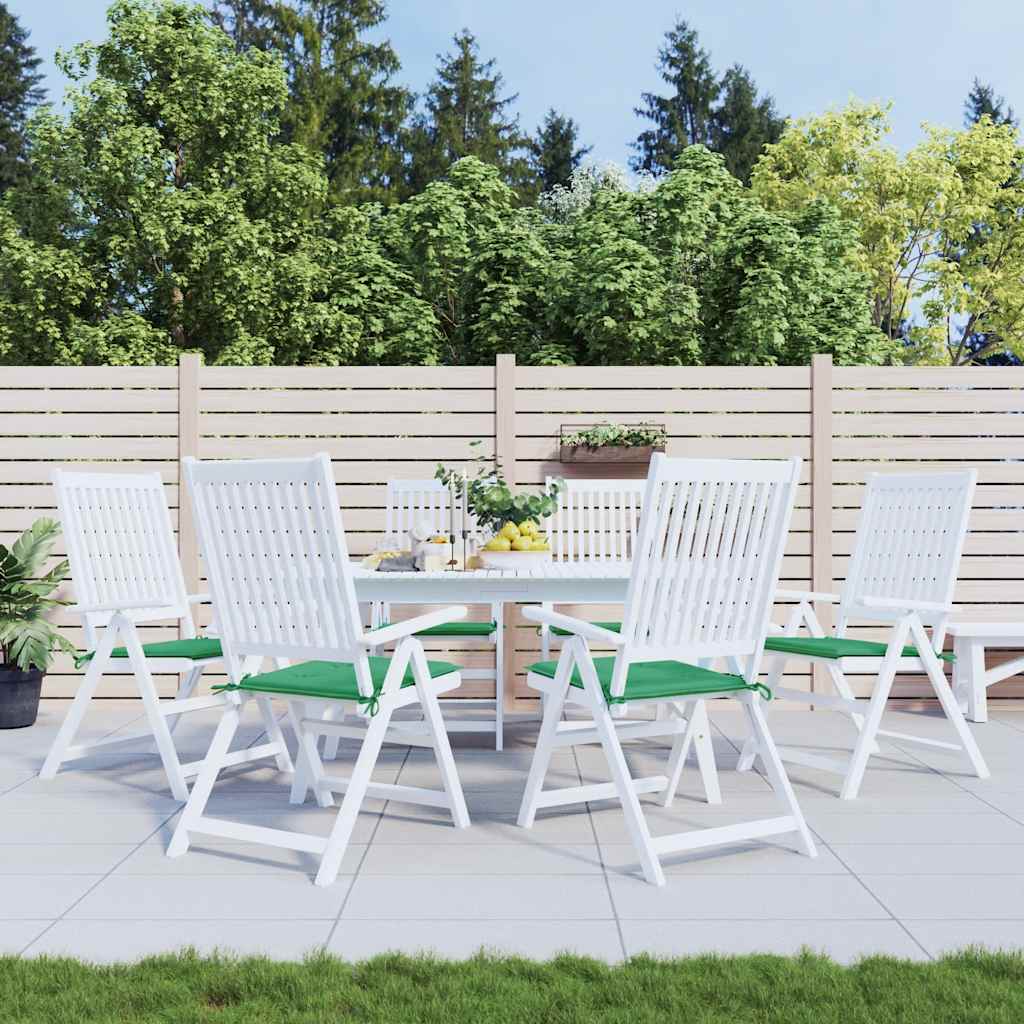 Tuinstoelkussens 6 st 40x40x4 cm oxford stof groen is nu te koop bij PeponiXL, paradijselijk wonen!