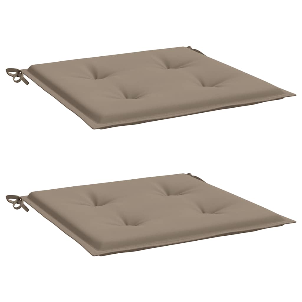 Tuinstoelkussens 2 st 40x40x4 cm oxford stof taupe is nu te koop bij PeponiXL, paradijselijk wonen!