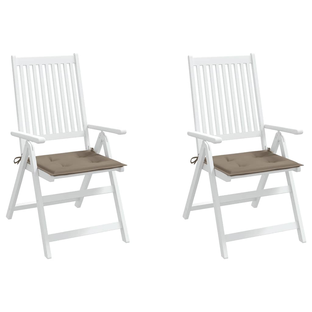 Tuinstoelkussens 2 st 40x40x4 cm oxford stof taupe is nu te koop bij PeponiXL, paradijselijk wonen!