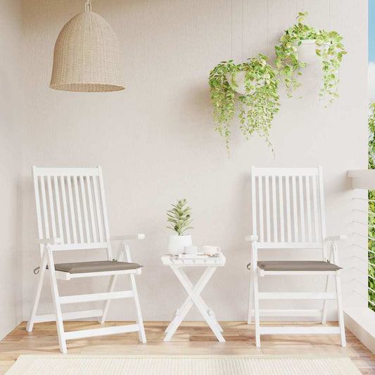 Tuinstoelkussens 2 st 40x40x4 cm oxford stof taupe is nu te koop bij PeponiXL, paradijselijk wonen!