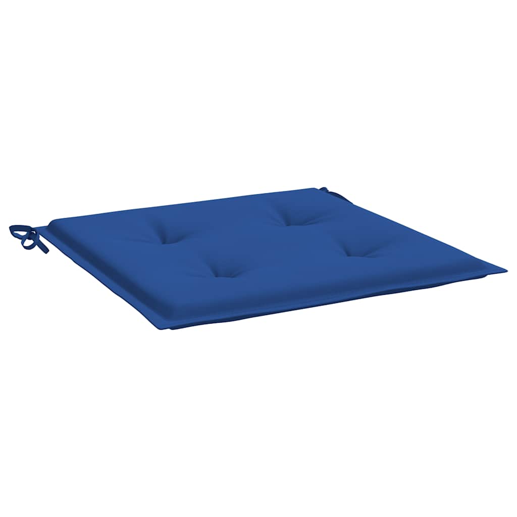Tuinstoelkussens 2 st 40x40x4 cm oxford stof koningsblauw