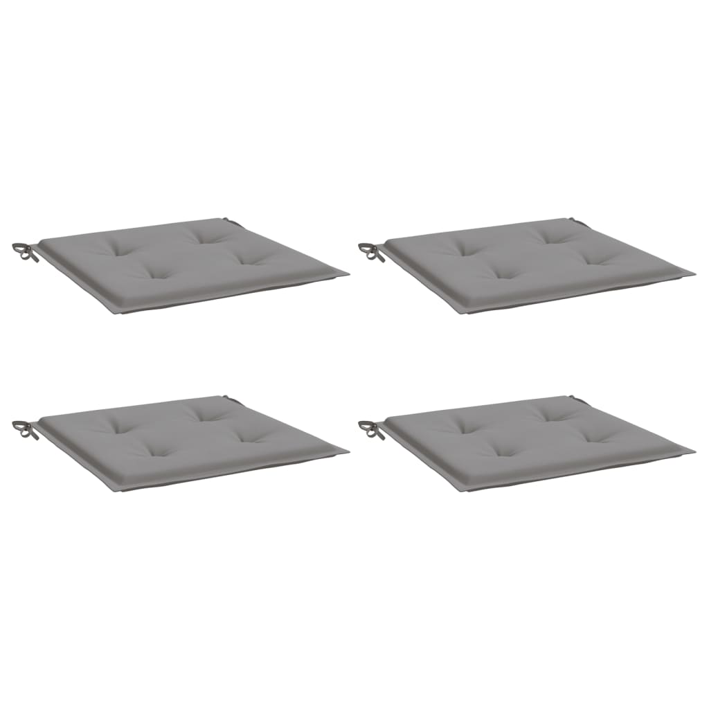 Tuinstoelkussens 4 st 50x50x4 cm oxford stof grijs is nu te koop bij PeponiXL, paradijselijk wonen!