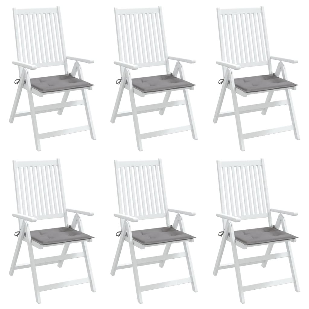 Tuinstoelkussens 6 st 50x50x4 cm oxford stof grijs is nu te koop bij PeponiXL, paradijselijk wonen!