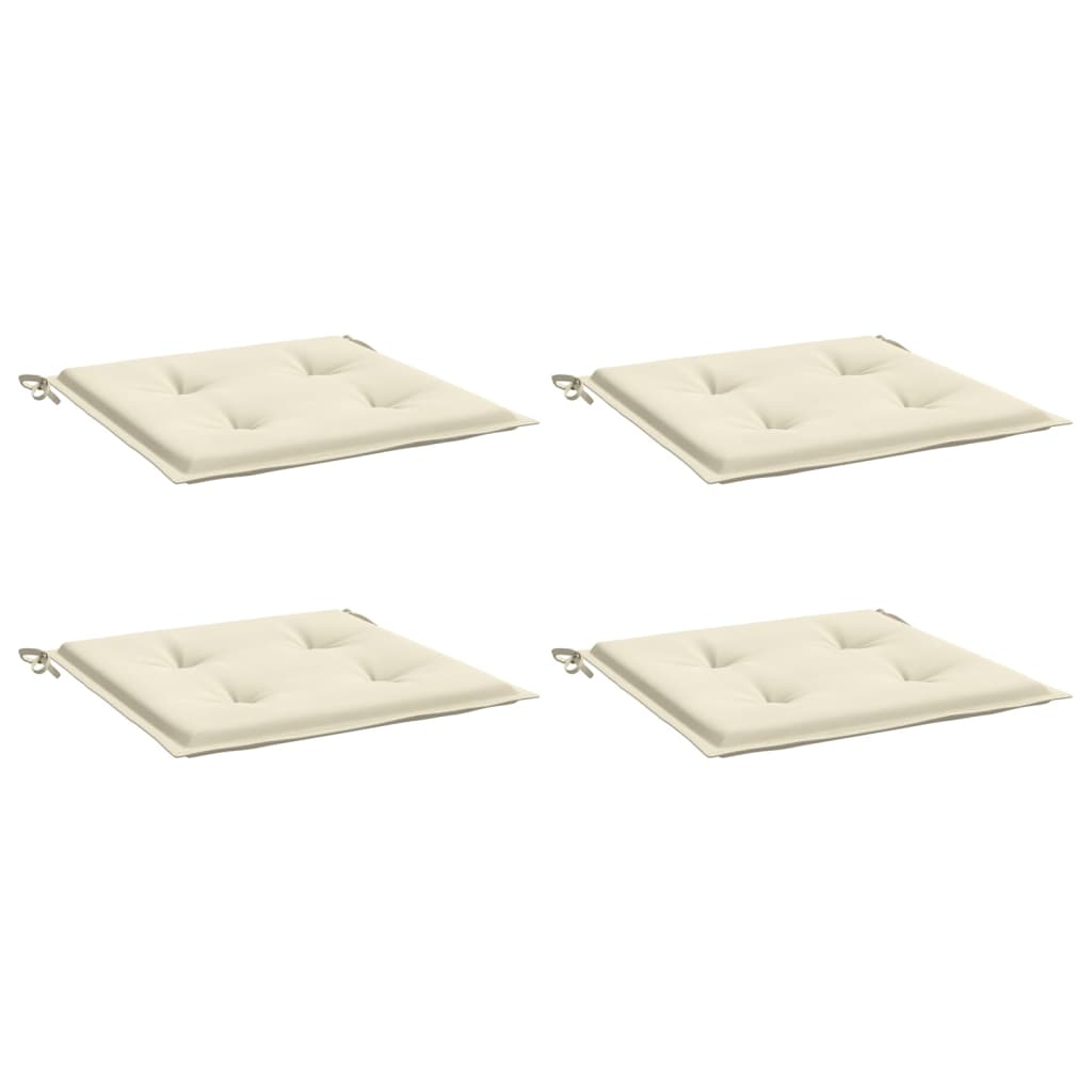 Tuinstoelkussens 4 st 50x50x4 cm oxford stof crèmekleurig is nu te koop bij PeponiXL, paradijselijk wonen!