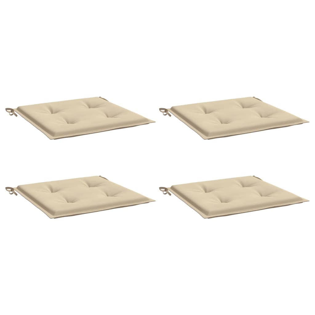 Tuinstoelkussens 4 st 50x50x4 cm oxford stof beige is nu te koop bij PeponiXL, paradijselijk wonen!
