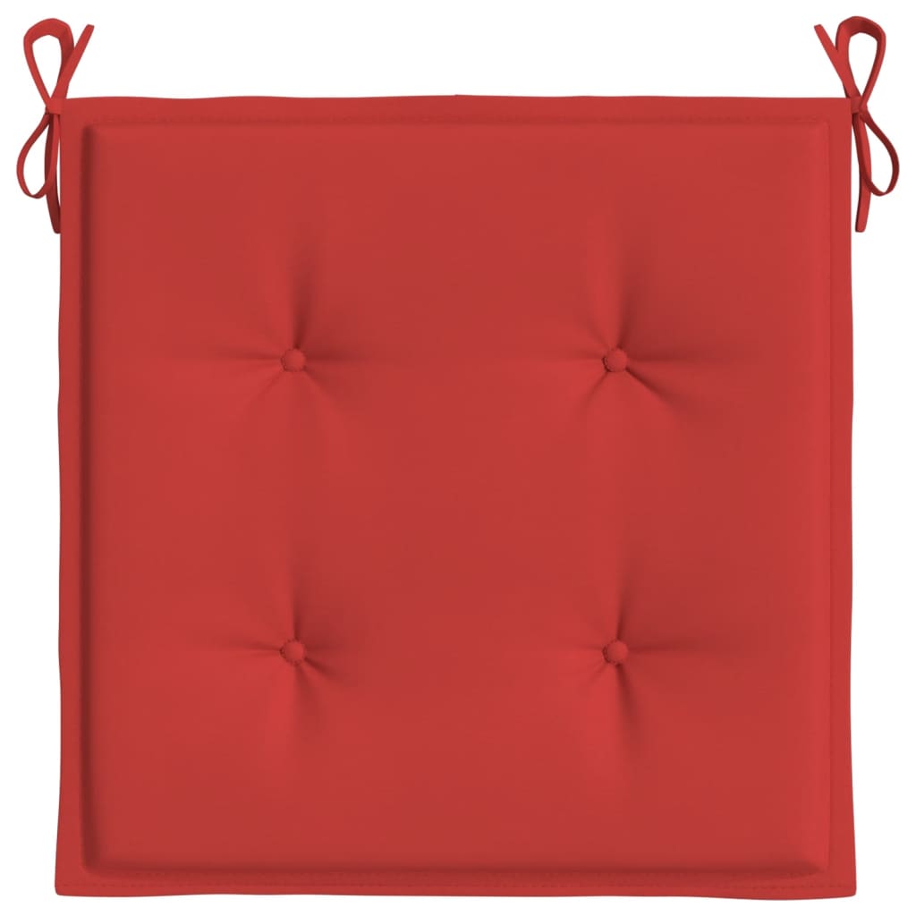 Tuinstoelkussens 6 st 50x50x4 cm oxford stof rood