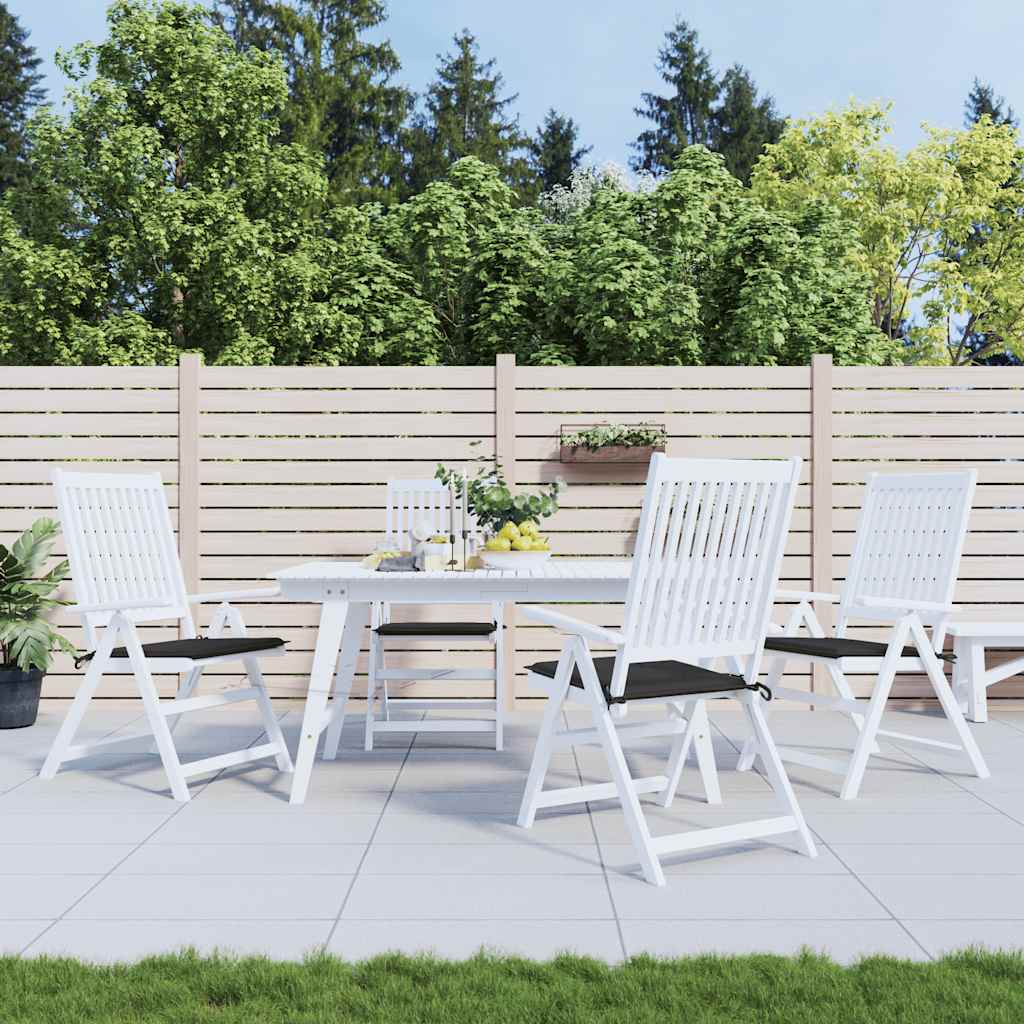 Tuinstoelkussens 4 st 50x50x4 cm oxford stof zwart