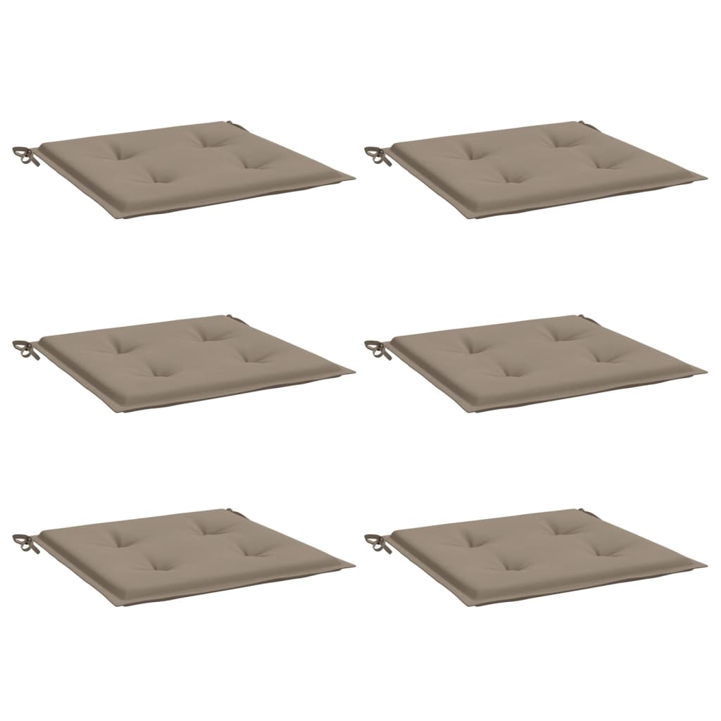 Tuinstoelkussens 6 st 50x50x4 cm oxford stof taupe is nu te koop bij PeponiXL, paradijselijk wonen!