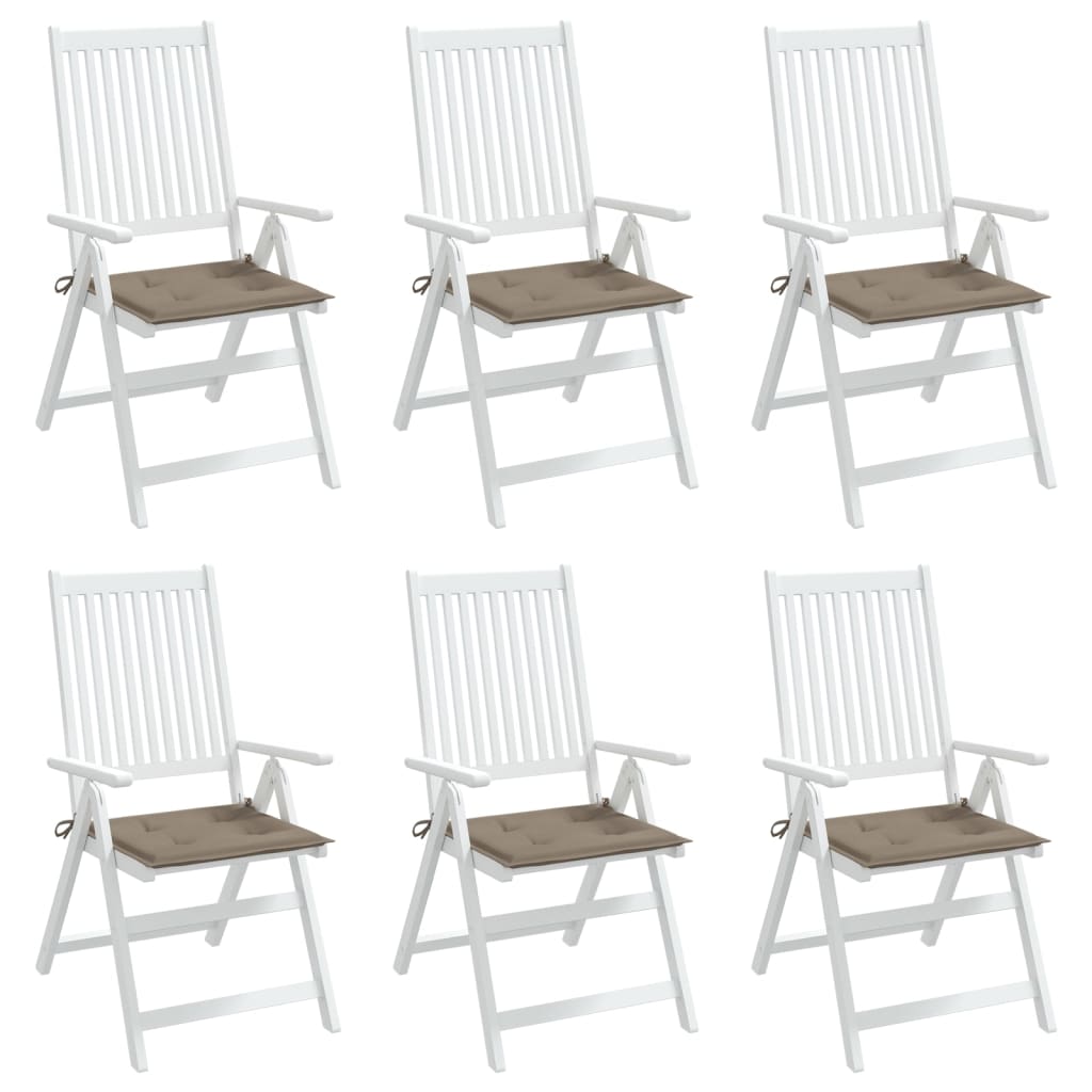 Tuinstoelkussens 6 st 50x50x4 cm oxford stof taupe is nu te koop bij PeponiXL, paradijselijk wonen!