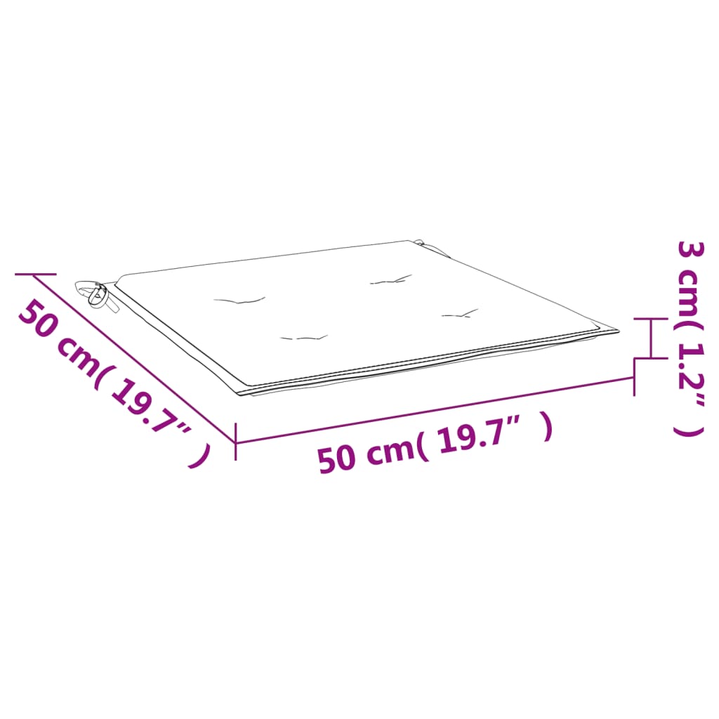 Tuinstoelkussens 6 st 50x50x3 cm oxford stof taupe is nu te koop bij PeponiXL, paradijselijk wonen!