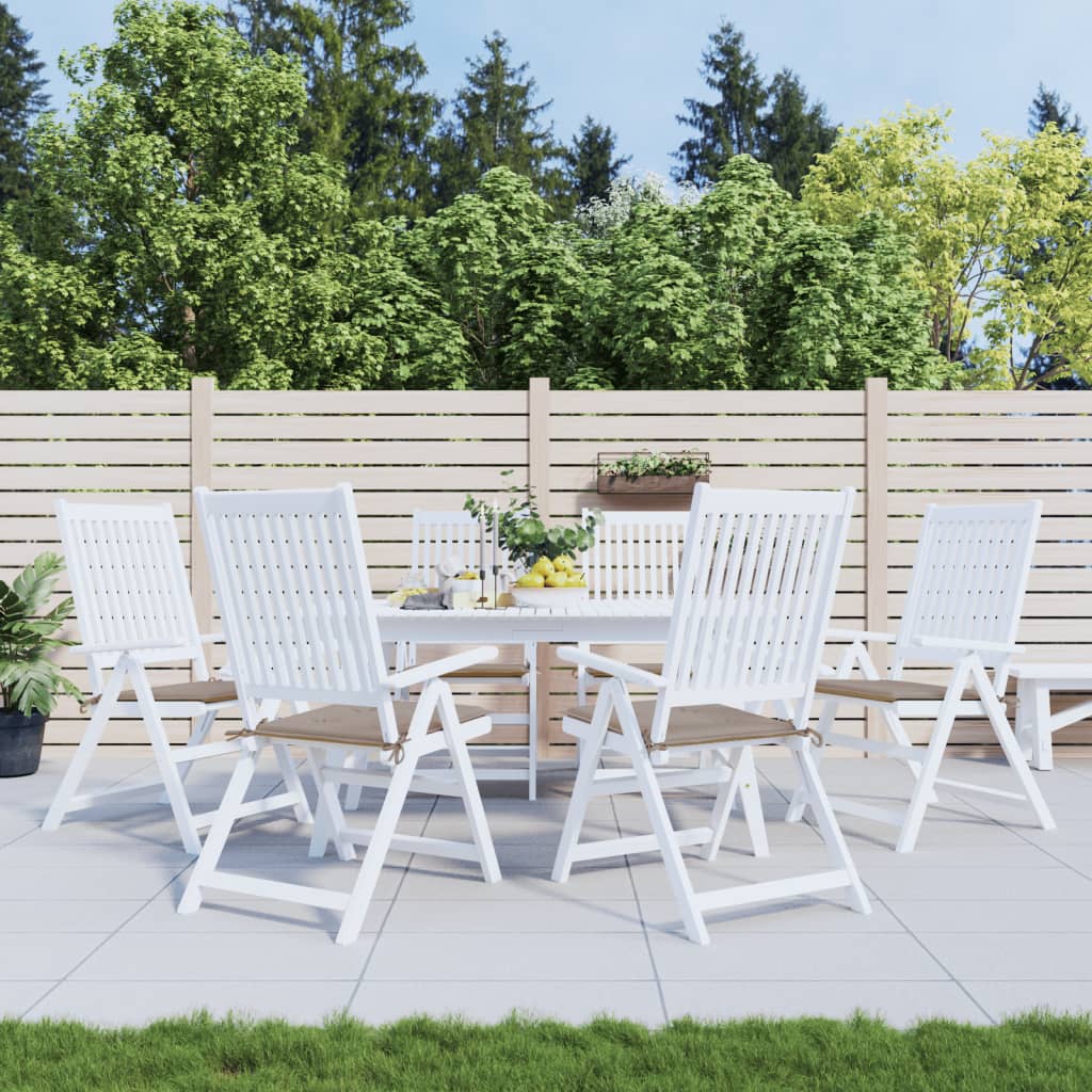 Tuinstoelkussens 6 st 50x50x4 cm oxford stof taupe is nu te koop bij PeponiXL, paradijselijk wonen!