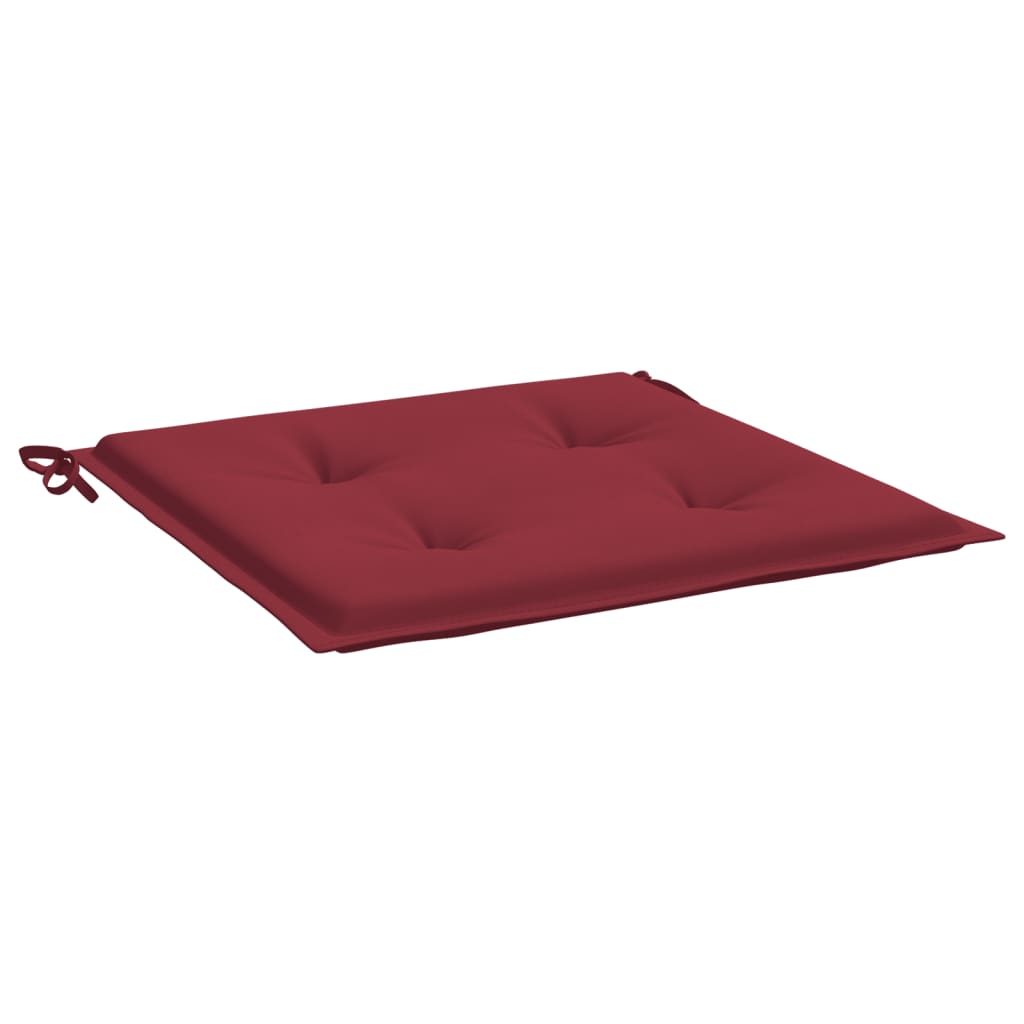 Tuinstoelkussens 6 st 50x50x4 cm oxford stof wijnrood