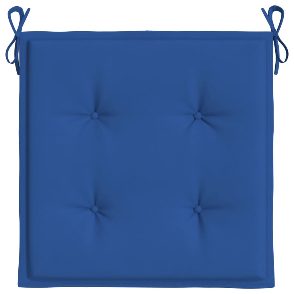 Tuinstoelkussens 6 st 50x50x4 cm oxford stof koningsblauw
