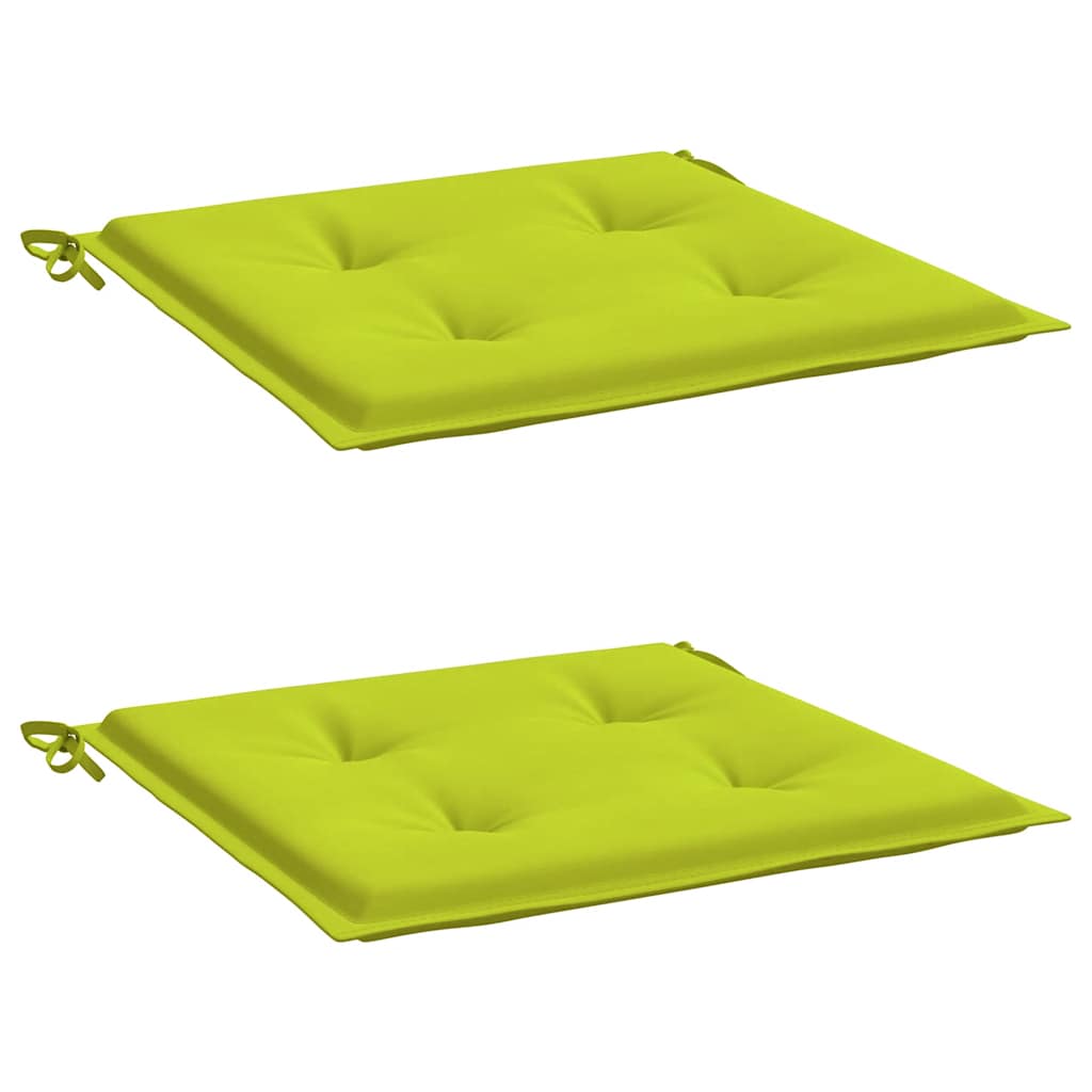 Tuinstoelkussens 2 st 50x50x4 cm oxford stof felgroen