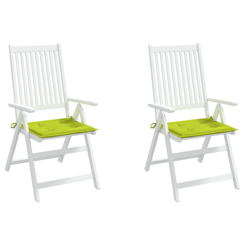 Tuinstoelkussens 2 st 50x50x4 cm oxford stof felgroen