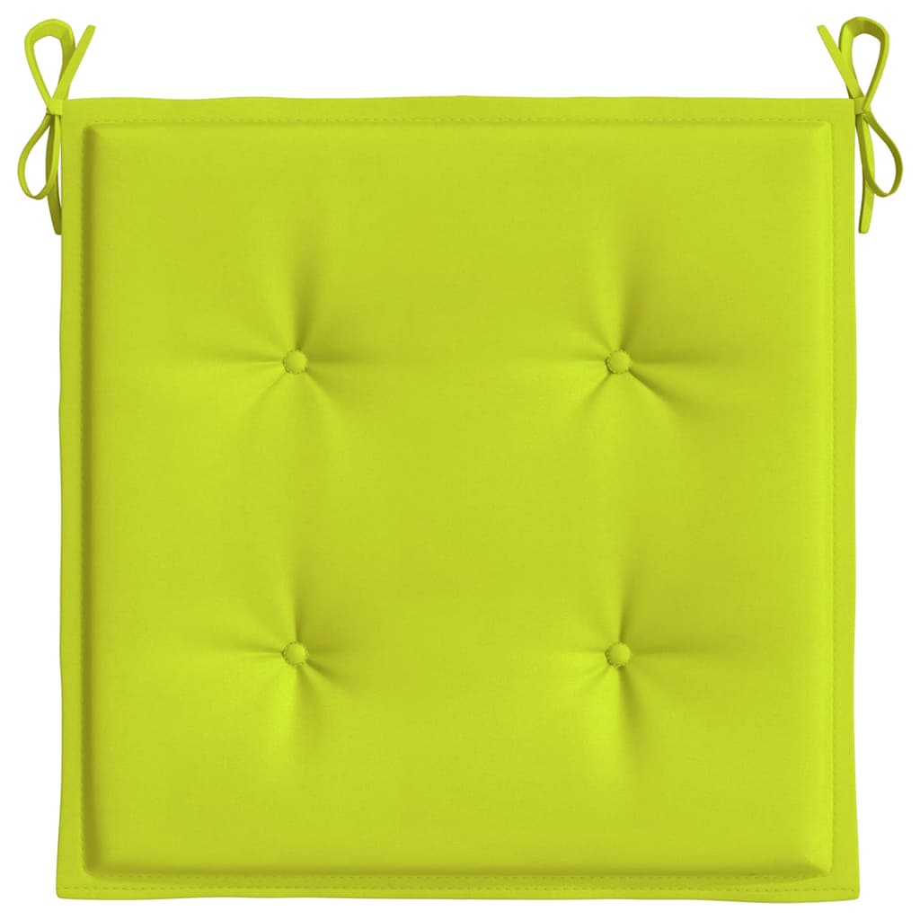 Tuinstoelkussens 2 st 50x50x4 cm oxford stof felgroen