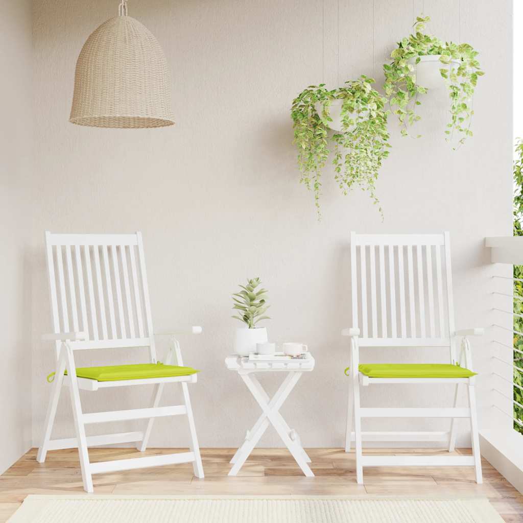 Tuinstoelkussens 2 st 50x50x4 cm oxford stof felgroen