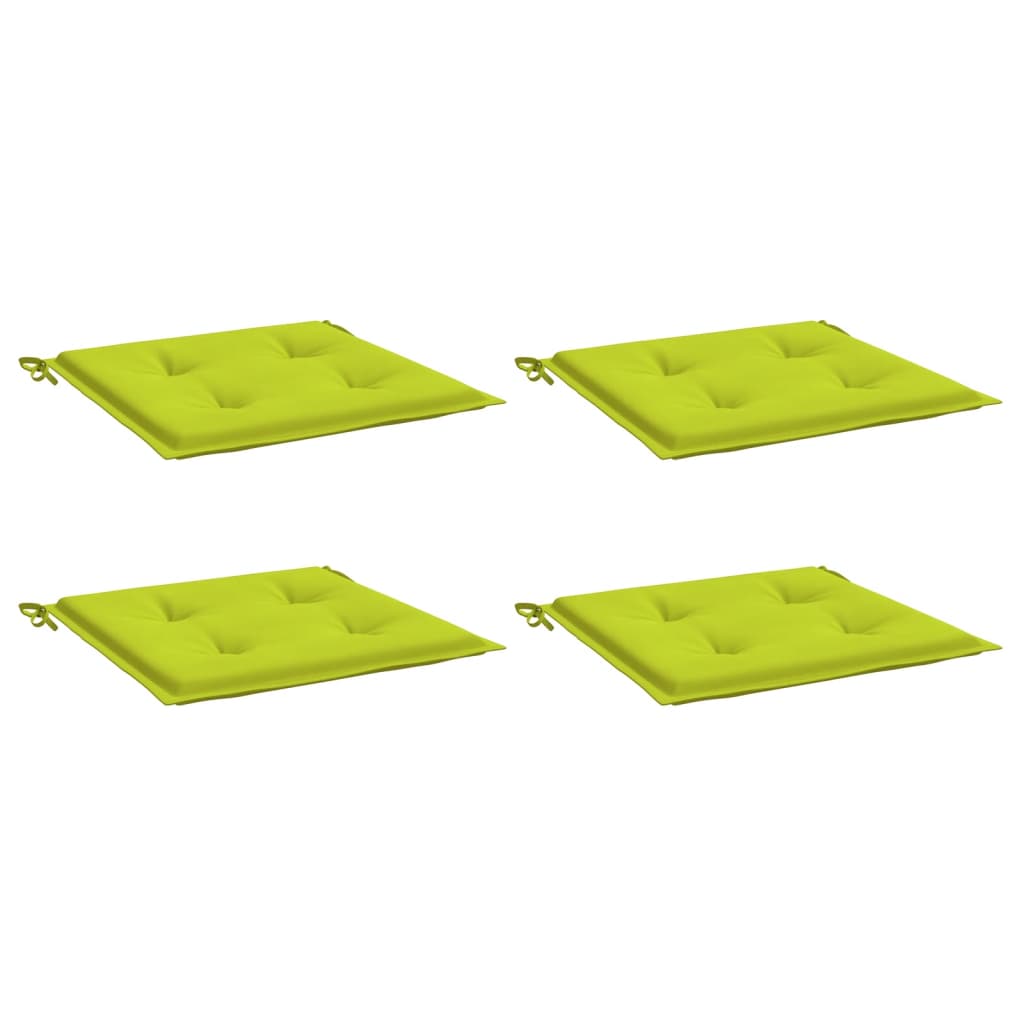 Tuinstoelkussens 4 st 50x50x4 cm oxford stof felgroen