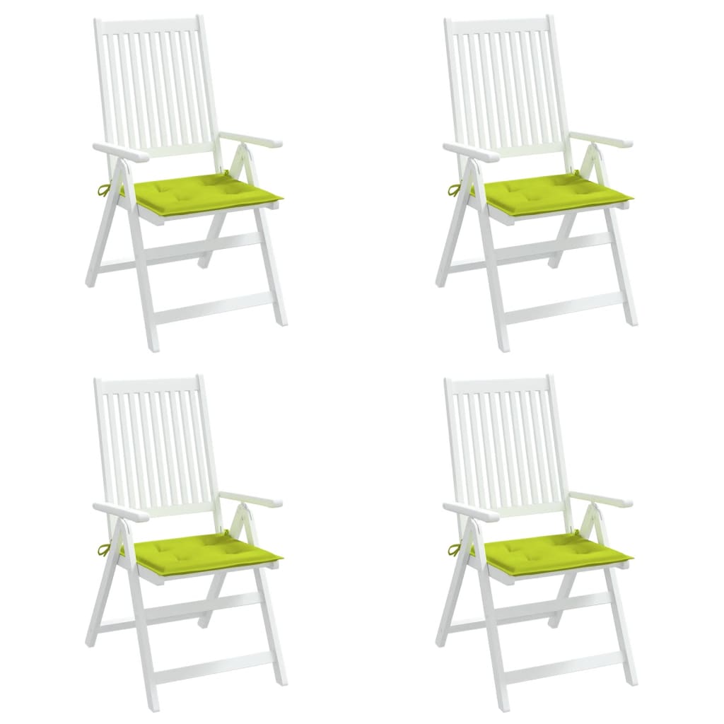 Tuinstoelkussens 4 st 50x50x4 cm oxford stof felgroen