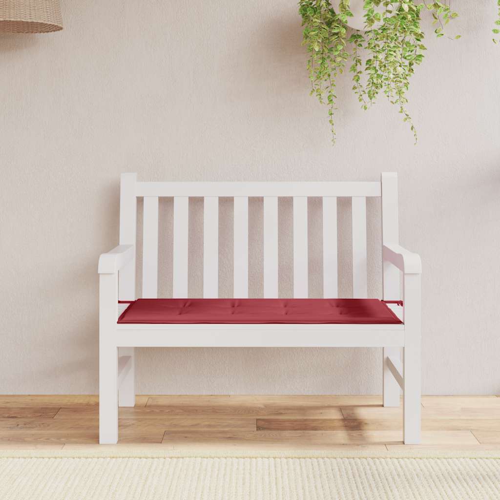 Tuinbankkussen 120x50x3 cm oxford stof wijnrood is nu te koop bij PeponiXL, paradijselijk wonen!