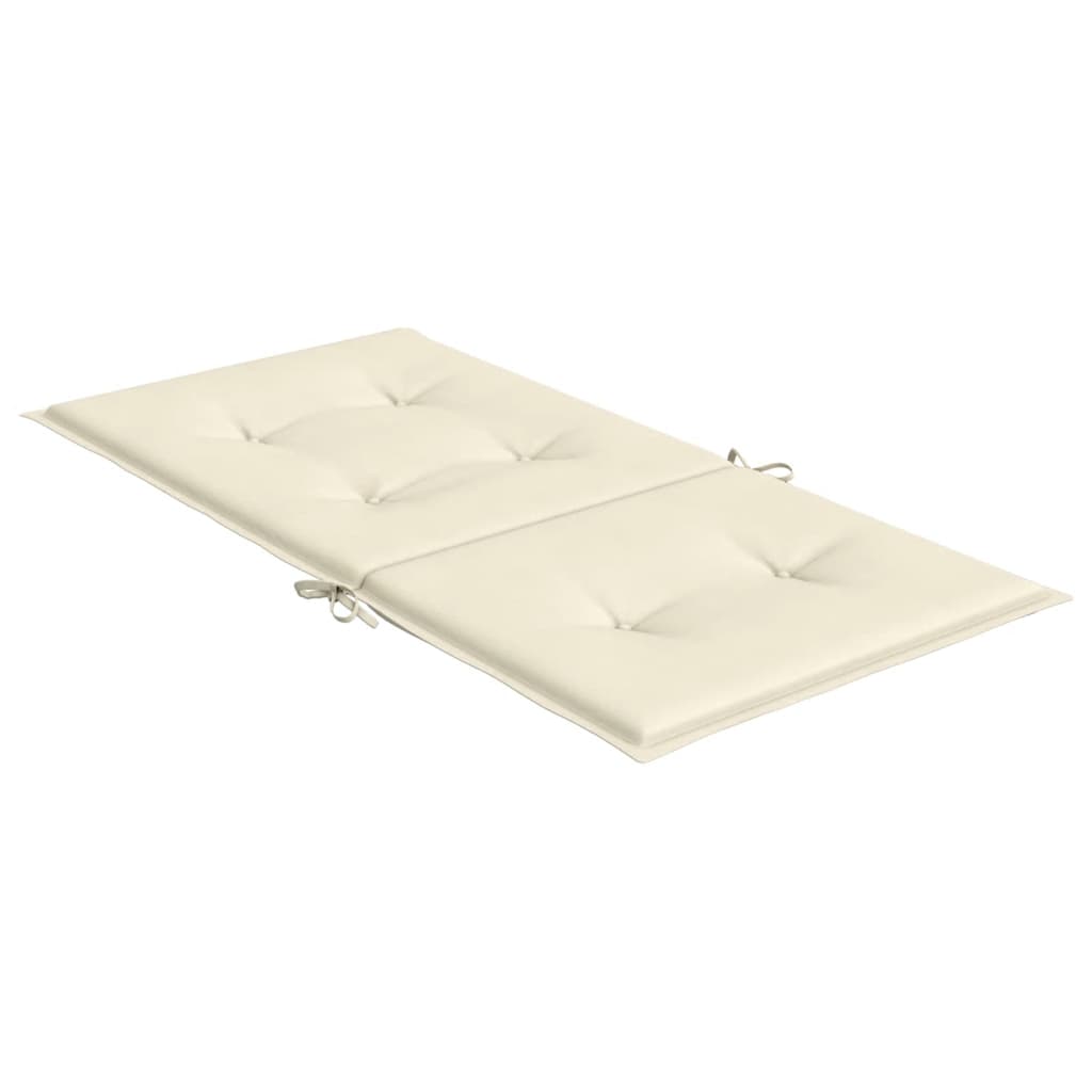 Tuinstoelkussens 6 st 100x50x3 cm oxford stof crèmekleurig is nu te koop bij PeponiXL, paradijselijk wonen!