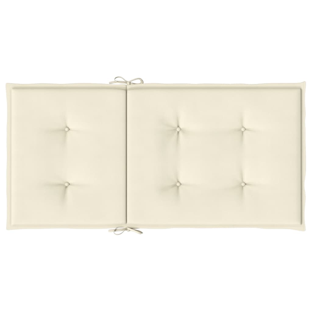 Tuinstoelkussens 6 st 100x50x3 cm oxford stof crèmekleurig is nu te koop bij PeponiXL, paradijselijk wonen!