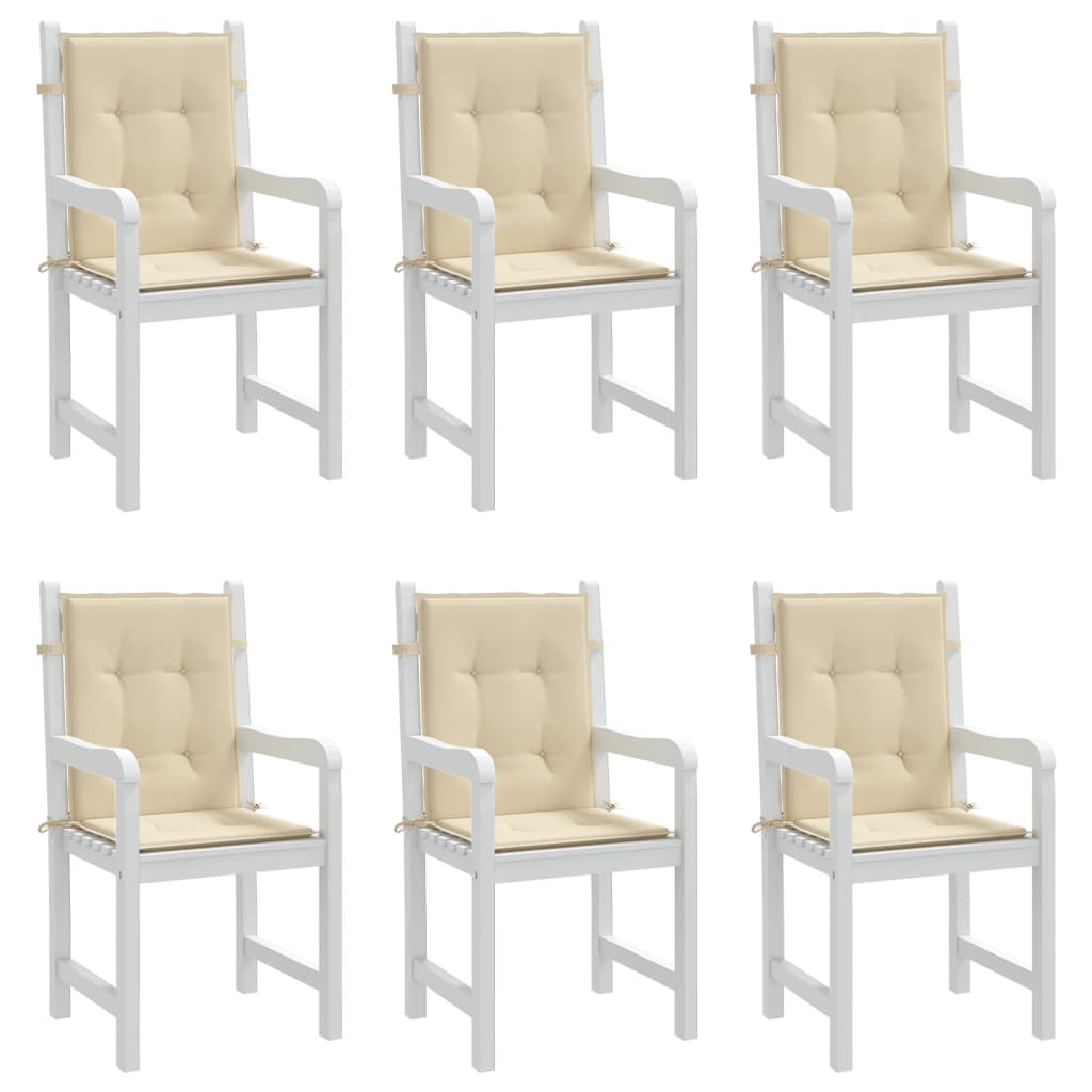 Tuinstoelkussens 6 st 100x50x3 cm oxford stof beige is nu te koop bij PeponiXL, paradijselijk wonen!