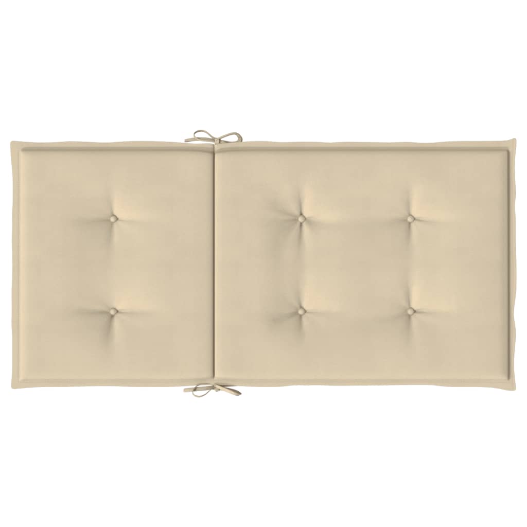 Tuinstoelkussens 6 st 100x50x3 cm oxford stof beige is nu te koop bij PeponiXL, paradijselijk wonen!