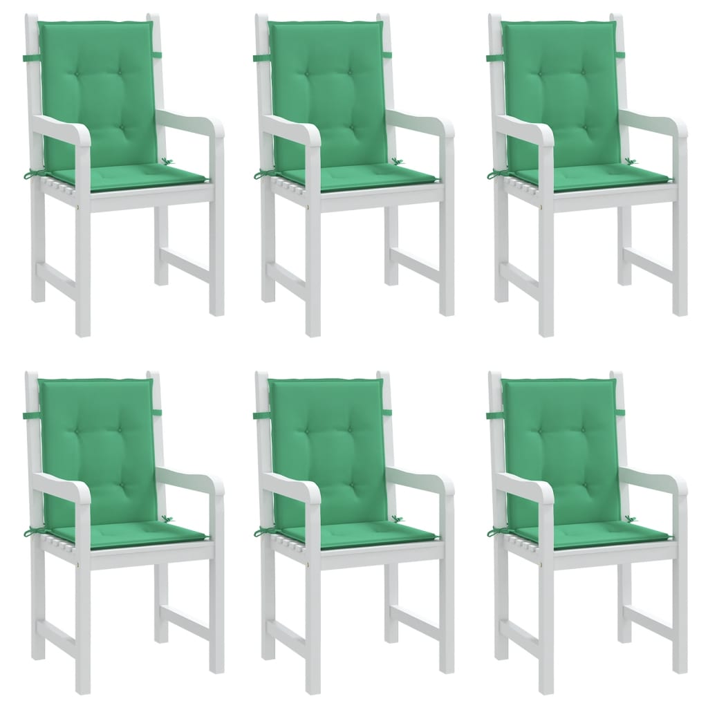 Tuinstoelkussens 6 st 100x50x3 cm oxford stof groen is nu te koop bij PeponiXL, paradijselijk wonen!