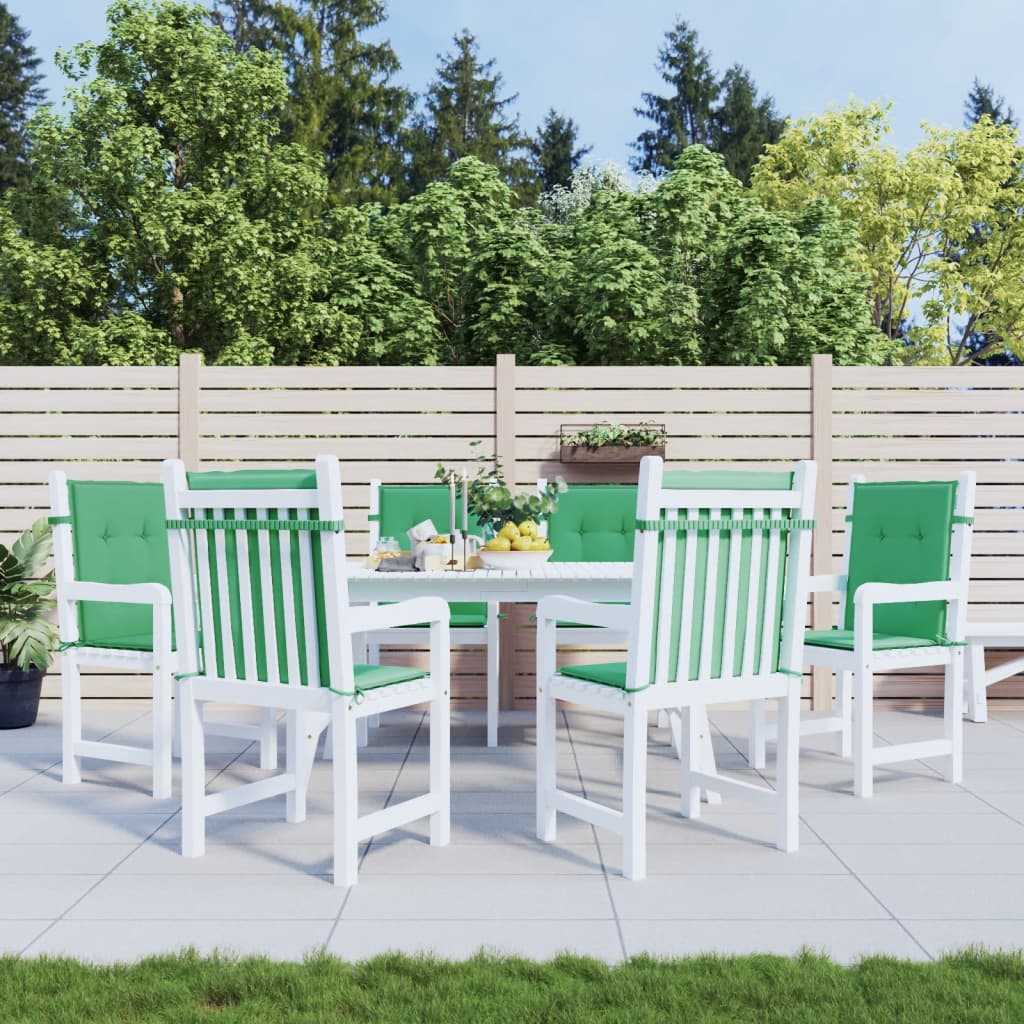 Tuinstoelkussens 6 st 100x50x3 cm oxford stof groen is nu te koop bij PeponiXL, paradijselijk wonen!