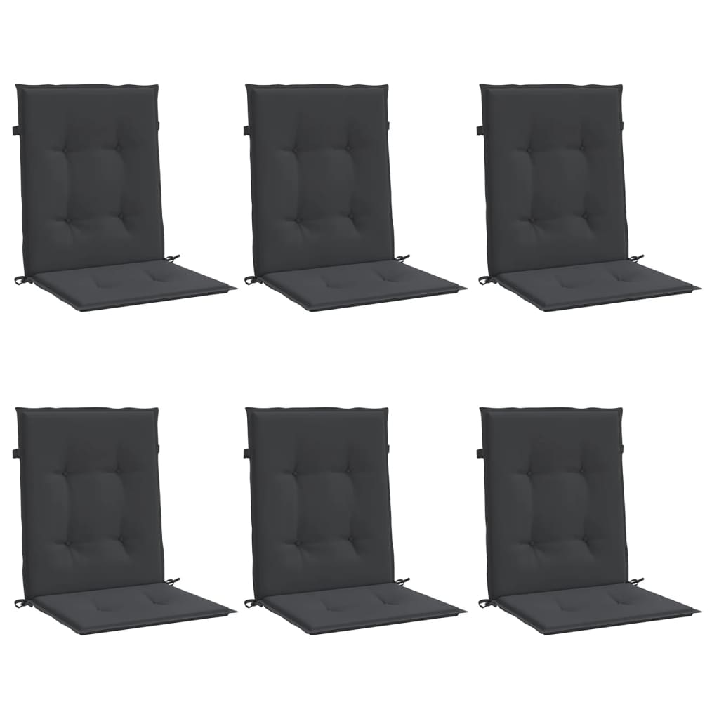 Tuinstoelkussens 6 st 100x50x3 cm oxford stof zwart is nu te koop bij PeponiXL, paradijselijk wonen!