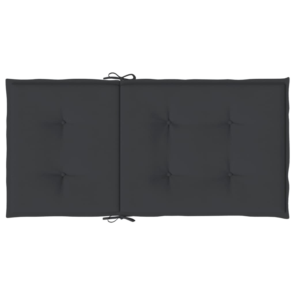 Tuinstoelkussens 6 st 100x50x3 cm oxford stof zwart is nu te koop bij PeponiXL, paradijselijk wonen!