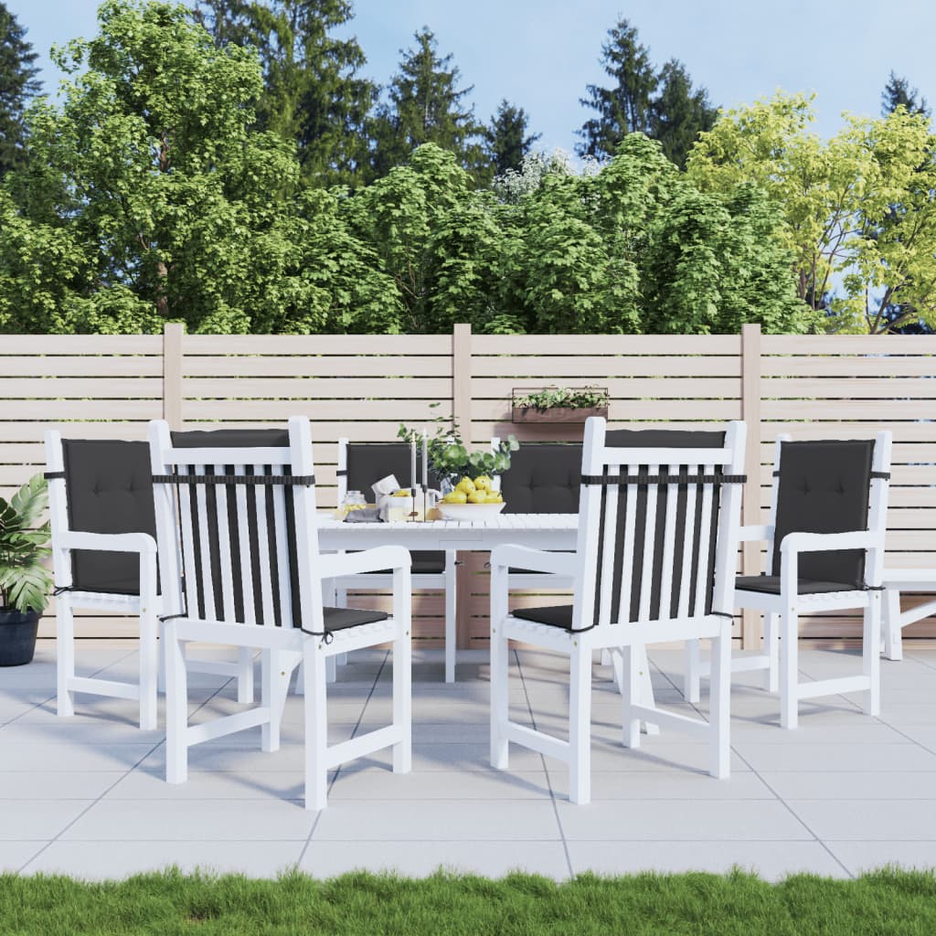 Tuinstoelkussens 6 st 100x50x3 cm oxford stof zwart is nu te koop bij PeponiXL, paradijselijk wonen!