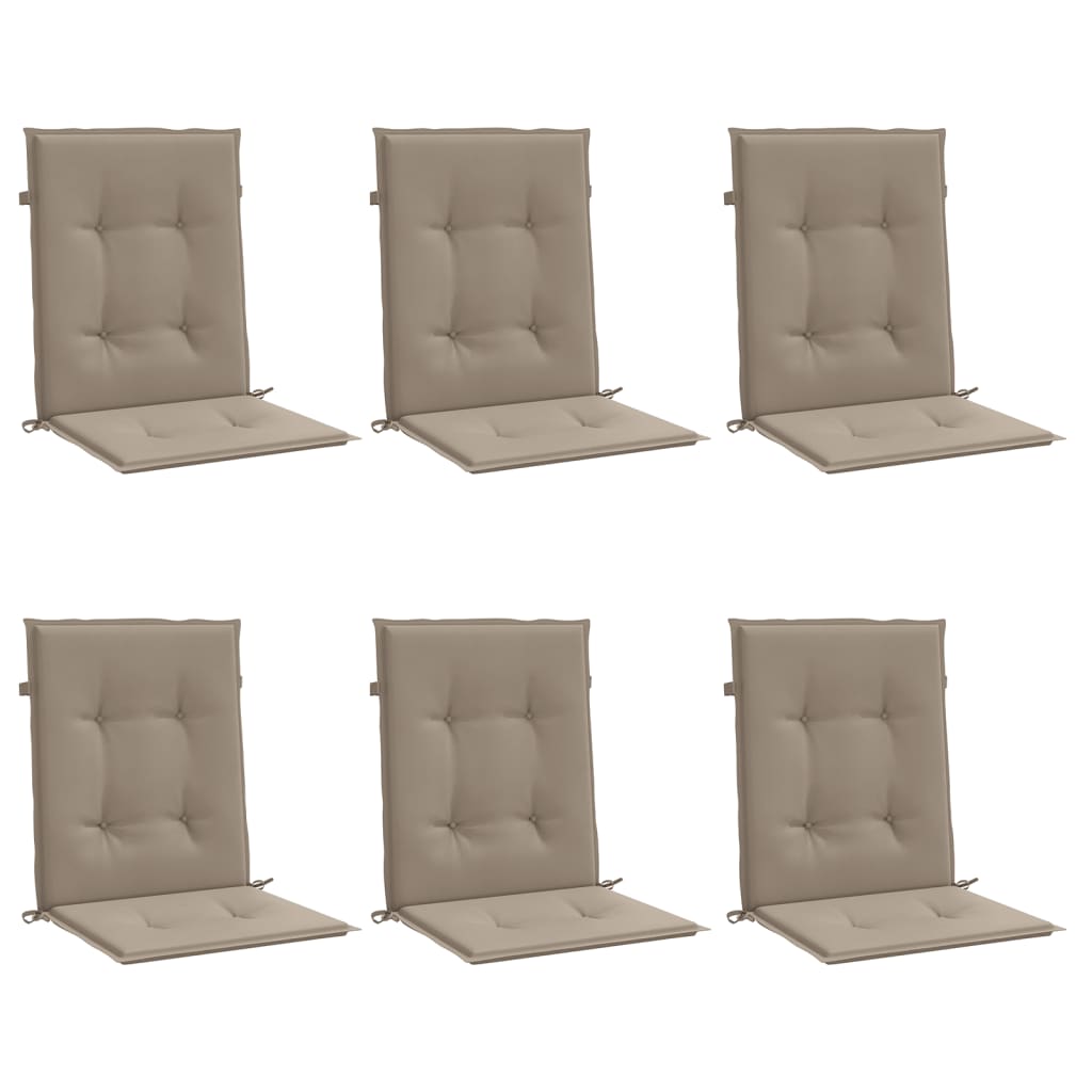 Tuinstoelkussens 6 st 100x50x3 cm oxford stof taupe is nu te koop bij PeponiXL, paradijselijk wonen!
