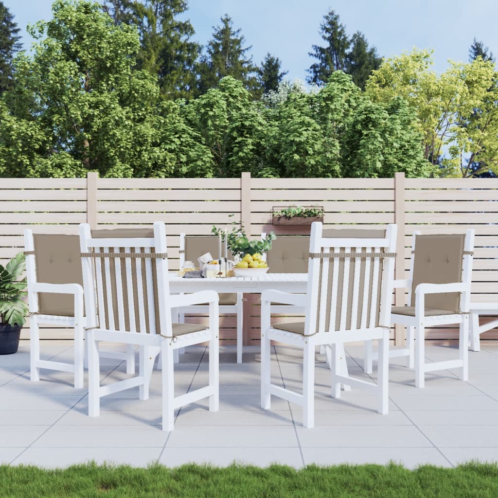Tuinstoelkussens 6 st 100x50x3 cm oxford stof taupe is nu te koop bij PeponiXL, paradijselijk wonen!