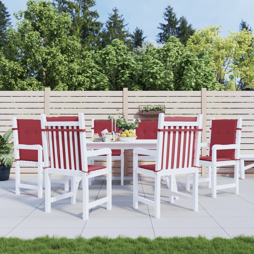 Tuinstoelkussens 6 st 100x50x3 cm oxford stof wijnrood is nu te koop bij PeponiXL, paradijselijk wonen!