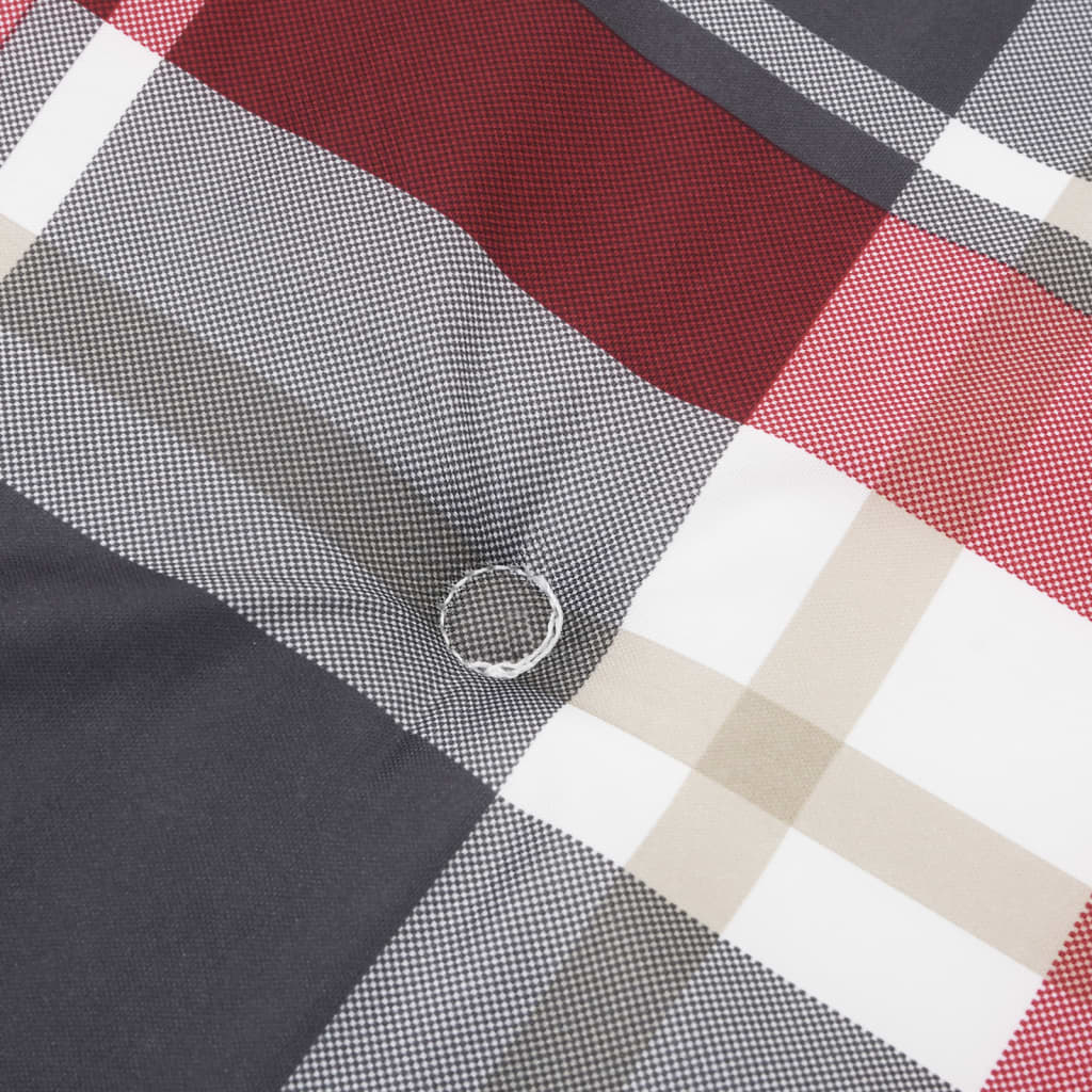 Tuinstoelkussens 6 st 100x50x3 cm oxford stof ruitpatroon rood is nu te koop bij PeponiXL, paradijselijk wonen!