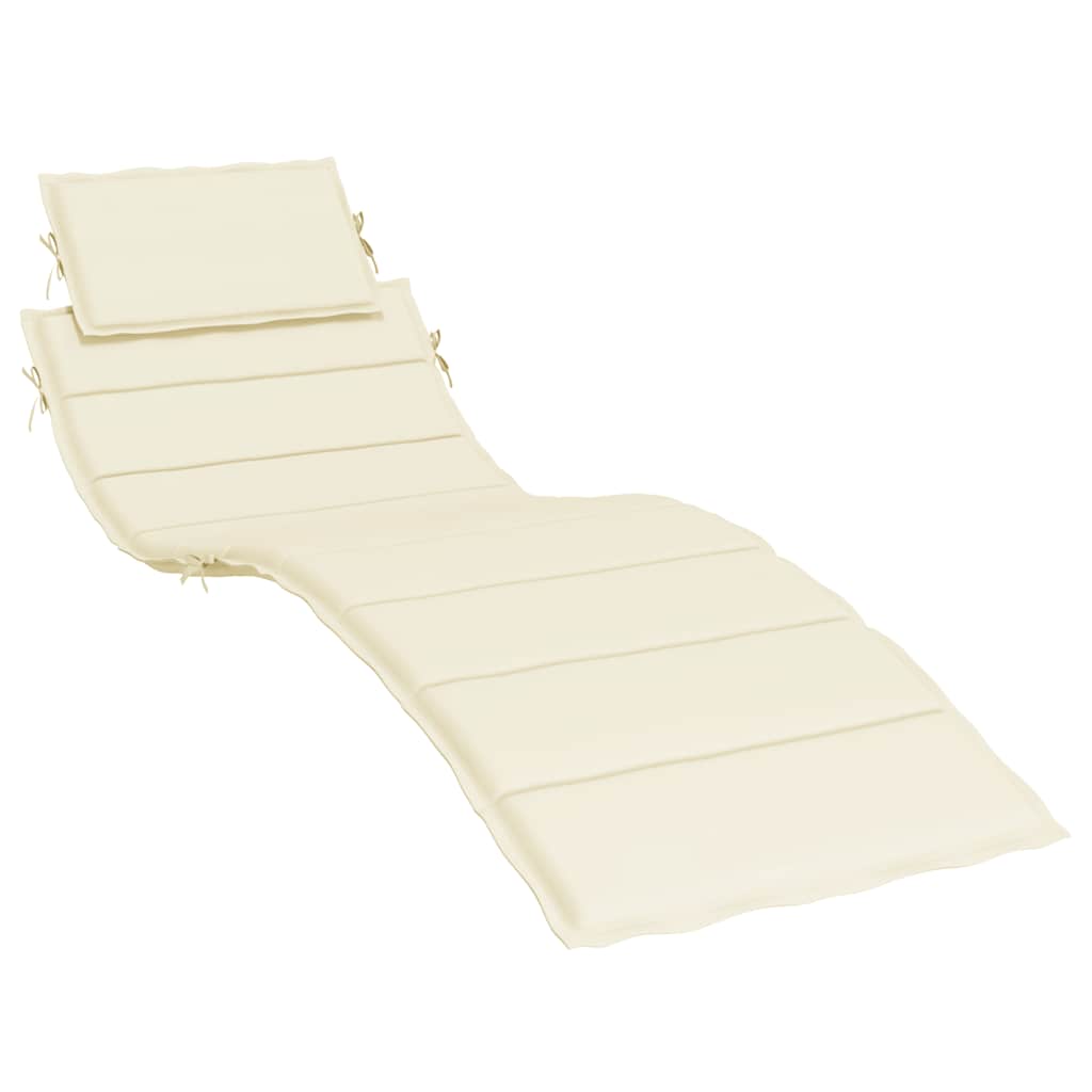 Ligbedkussen 186x58x4 cm oxford stof crèmekleurig is nu te koop bij PeponiXL, paradijselijk wonen!